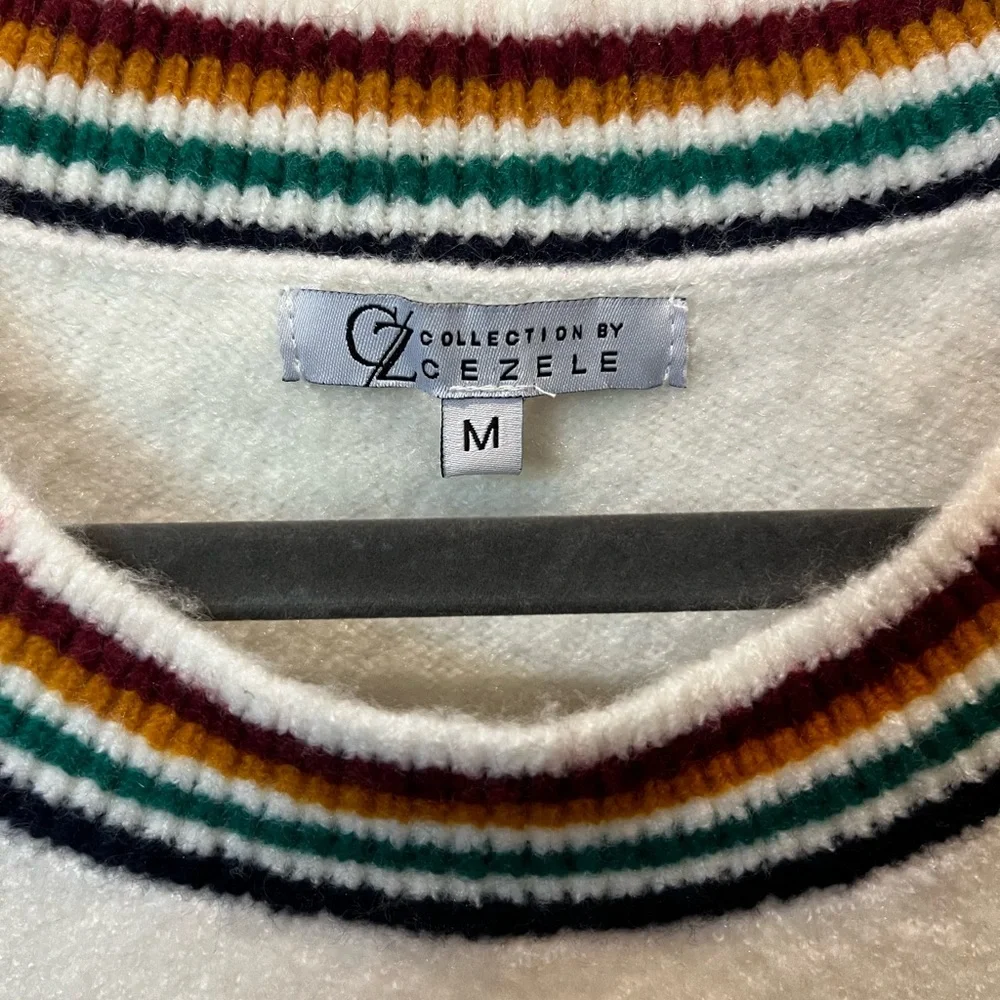 NWOT!!! Cezele Colorful Star Patterned Sweater - Picture 2 of 5